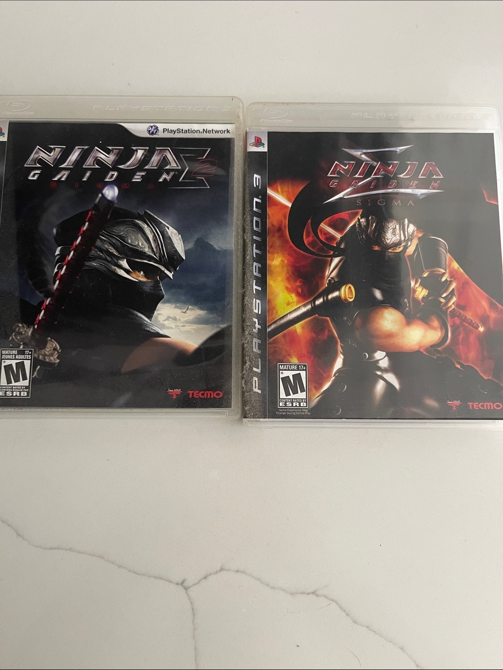Sony PlayStation 2 & 3 Ninja Gaiden Double Pack - Black & Red Covers